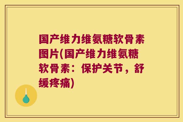 国产维力维氨糖软骨素图片(国产维力维氨糖软骨素:保护关节,舒缓疼痛)