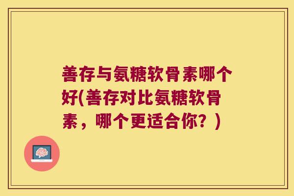 善存与氨糖软骨素哪个好(善存对比氨糖软骨素,哪个更适合你?)