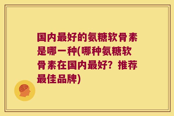 国内好的氨糖软骨素是哪一种(哪种氨糖软骨素在国内好?推荐佳品牌) 国内好的氨糖软骨素是哪一种(哪种氨糖软骨素在国内好?推荐佳品牌)