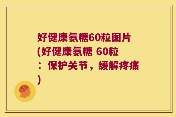 好健康氨糖60粒图片(好健康氨糖 60粒:保护关节,缓解疼痛)