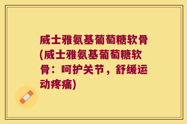 威士雅氨基葡萄糖软骨(威士雅氨基葡萄糖软骨:呵护关节,舒缓运动疼痛)