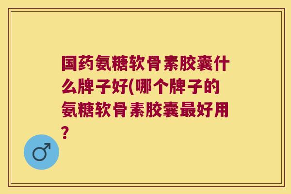 国药氨糖软骨素胶囊什么牌子好(哪个牌子的氨糖软骨素胶囊最好用?