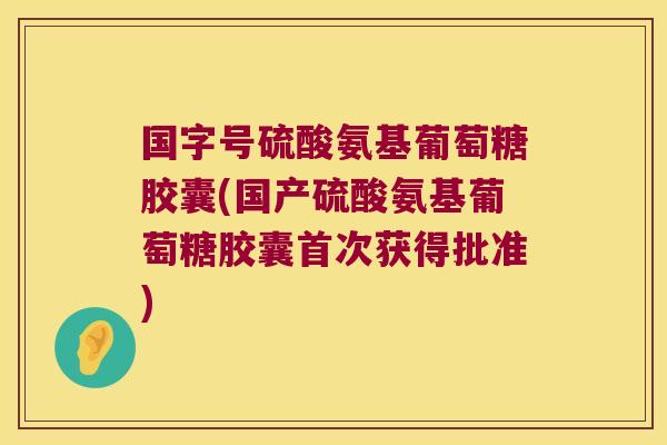 国字号硫酸氨基葡萄糖胶囊(国产硫酸氨基葡萄糖胶囊首次获得批准)
