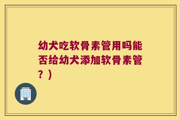 幼犬吃软骨素管用吗能否给幼犬添加软骨素管？)