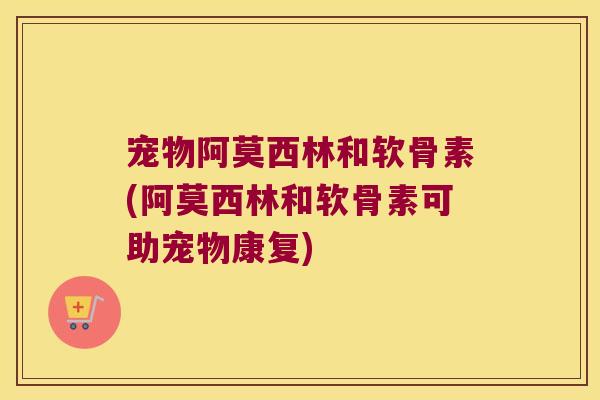 宠物阿莫西林和软骨素(阿莫西林和软骨素可助宠物康复)