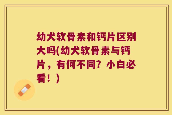 幼犬软骨素和钙片区别大吗(幼犬软骨素与钙片,有何不同?小白必看!)