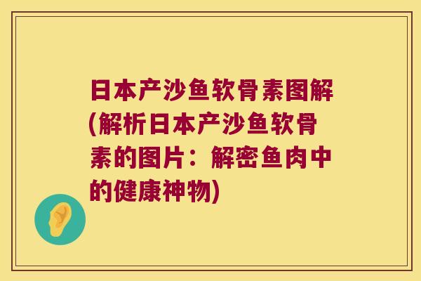 日本产沙鱼软骨素图解(解析日本产沙鱼软骨素的图片:解密鱼肉中的健康神物)