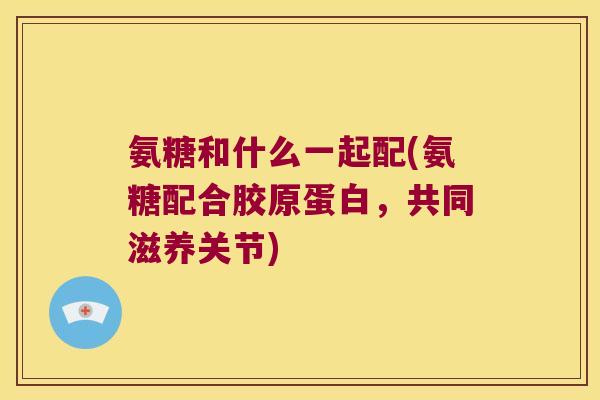 氨糖和什么一起配(氨糖配合胶原蛋白,共同滋养关节)
