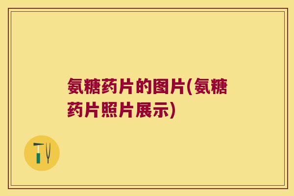 氨糖药片的图片(氨糖药片照片展示)