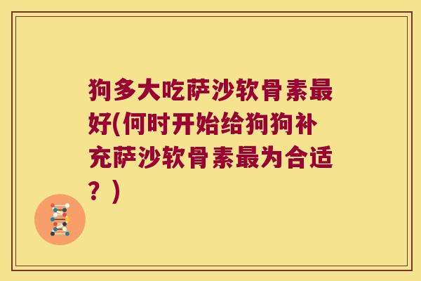 狗多大吃萨沙软骨素最好(何时开始给狗狗补充萨沙软骨素最为合适?)
