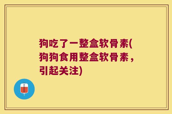 狗吃了一整盒软骨素(狗狗食用整盒软骨素,引起关注) 狗吃了一整盒软骨素(狗狗食用整盒软骨素,引起关注)