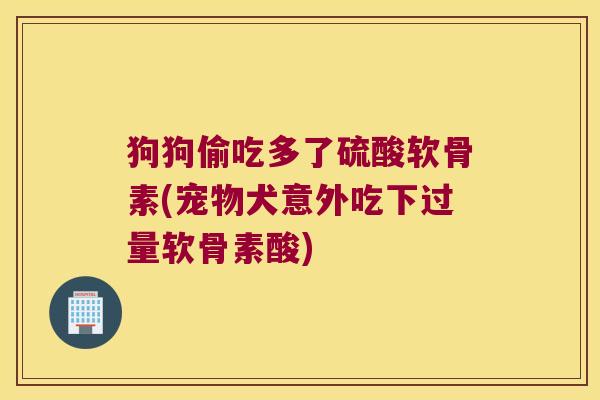 狗狗偷吃多了硫酸软骨素(宠物犬意外吃下过量软骨素酸)