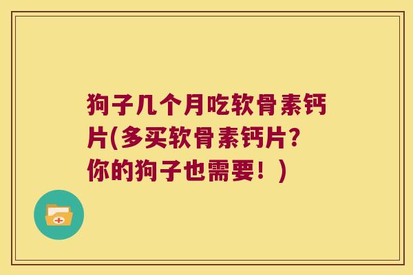 狗子几个月吃软骨素钙片(多买软骨素钙片?你的狗子也需要!)
