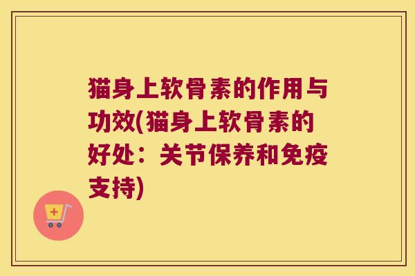 猫身上软骨素的作用与功效(猫身上软骨素的好处:关节保养和免疫支持)