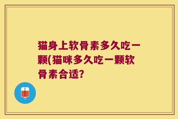 猫身上软骨素多久吃一颗(猫咪多久吃一颗软骨素合适?