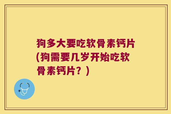 狗多大要吃软骨素钙片(狗需要几岁开始吃软骨素钙片?)