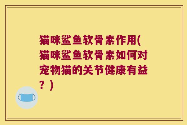 猫咪鲨鱼软骨素作用(猫咪鲨鱼软骨素如何对宠物猫的关节健康有益?)