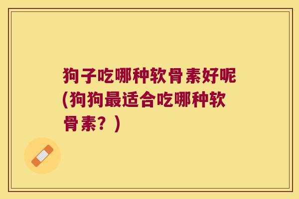 狗子吃哪种软骨素好呢(狗狗最适合吃哪种软骨素?)