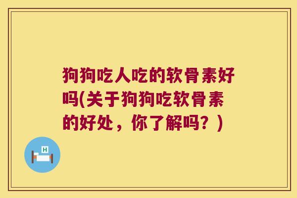 狗狗吃人吃的软骨素好吗(关于狗狗吃软骨素的好处,你了解吗?)