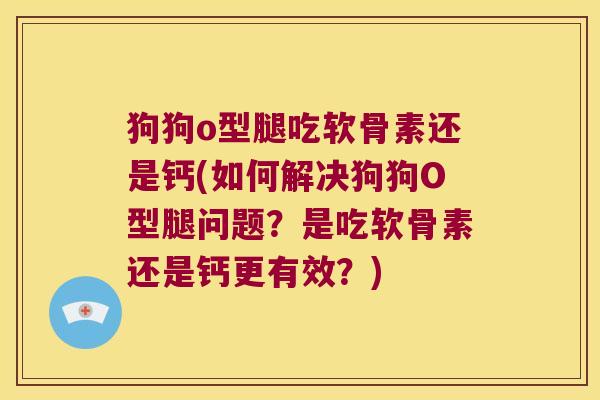 狗狗o型腿吃软骨素还是钙(如何解决狗狗O型腿问题?是吃软骨素还是钙更有效?) 狗狗o型腿吃软骨素还是钙(如何解决狗狗O型腿问题?是吃软骨素还是钙更有效?)