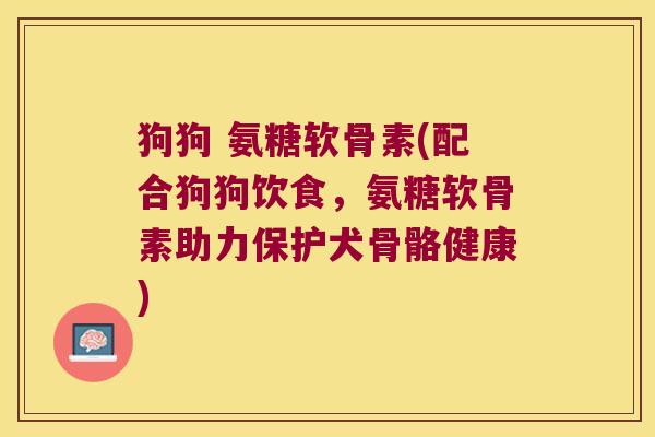 狗狗 氨糖软骨素(配合狗狗饮食,氨糖软骨素助力保护犬骨骼健康)
