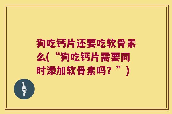 狗吃钙片还要吃软骨素么(“狗吃钙片需要同时添加软骨素吗?”)