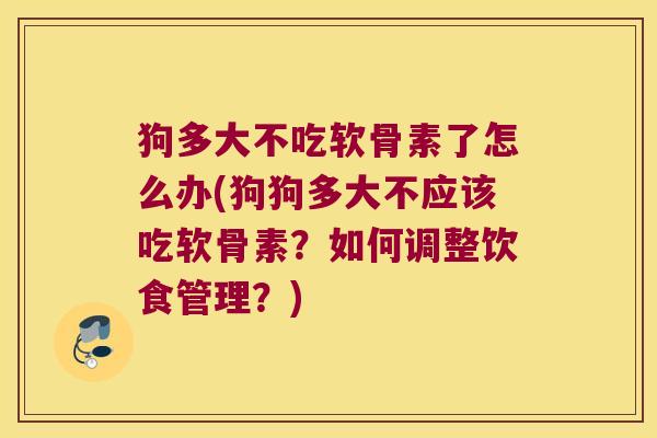 狗多大不吃软骨素了怎么办(狗狗多大不应该吃软骨素?如何调整饮食管理?)