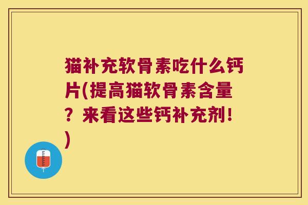 猫补充软骨素吃什么钙片(提高猫软骨素含量?来看这些钙补充剂!)