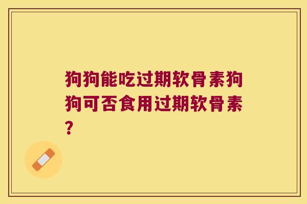 狗狗能吃过期软骨素狗狗可否食用过期软骨素?