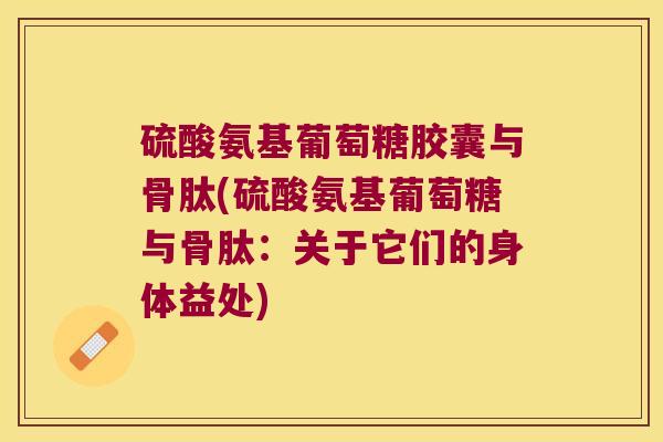 硫酸氨基葡萄糖胶囊与骨肽(硫酸氨基葡萄糖与骨肽:关于它们的身体益处)
