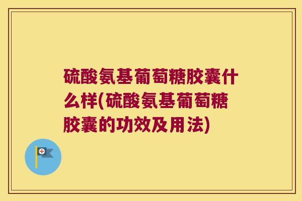 硫酸氨基葡萄糖胶囊什么样(硫酸氨基葡萄糖胶囊的功效及用法)