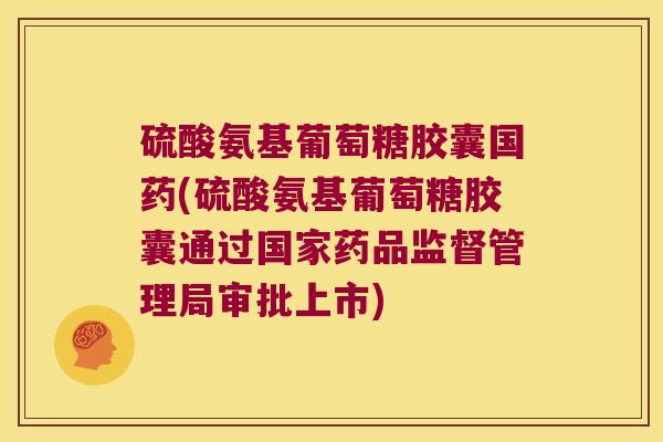 硫酸氨基葡萄糖胶囊国药(硫酸氨基葡萄糖胶囊通过国家药品监督管理局审批上市)