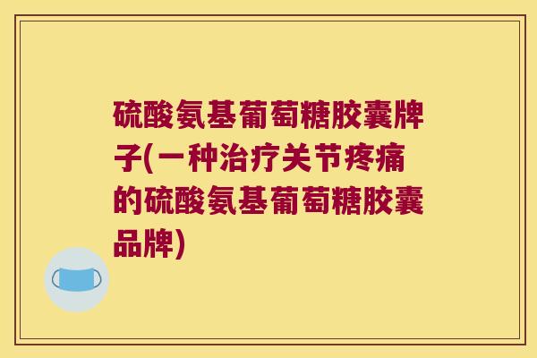 硫酸氨基葡萄糖胶囊牌子(一种治疗关节疼痛的硫酸氨基葡萄糖胶囊品牌)