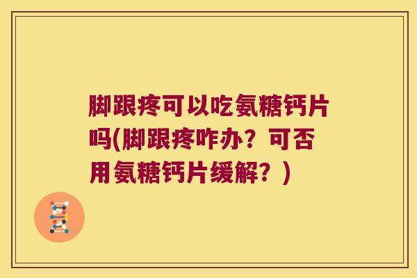 脚跟疼可以吃氨糖钙片吗(脚跟疼咋办?可否用氨糖钙片缓解?)