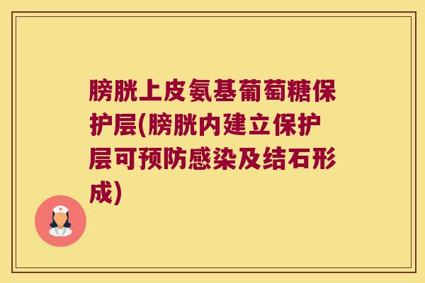 膀胱上皮氨基葡萄糖保护层(膀胱内建立保护层可预防感染及结石形成)