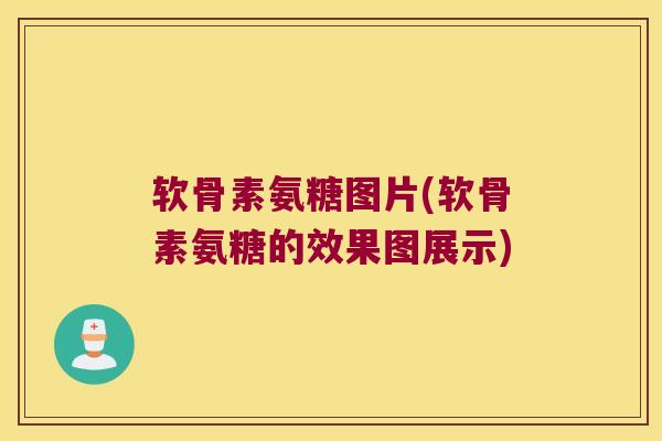 软骨素氨糖图片(软骨素氨糖的效果图展示)