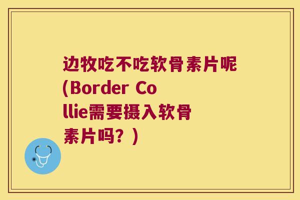 边牧吃不吃软骨素片呢(Border Collie需要摄入软骨素片吗?)