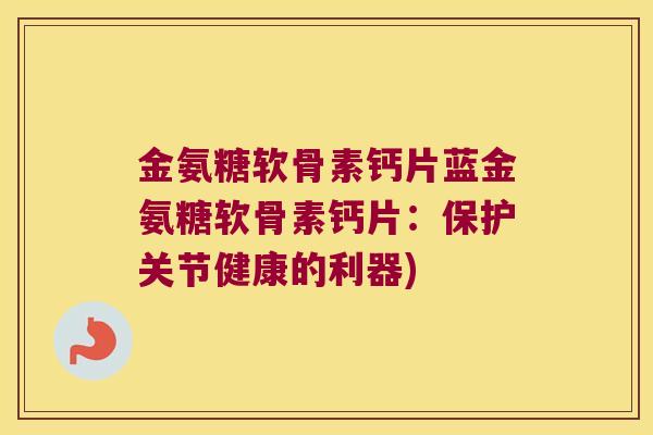 金氨糖软骨素钙片蓝金氨糖软骨素钙片:保护关节健康的利器)