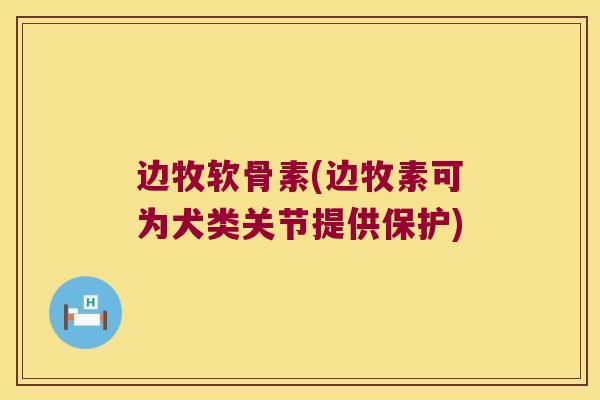 边牧软骨素(边牧素可为犬类关节提供保护)