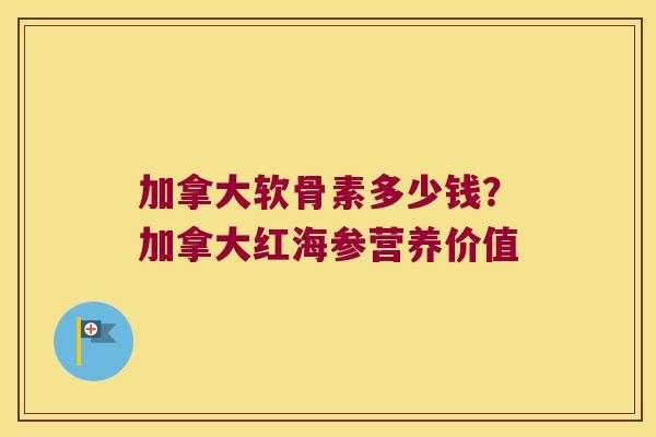 加拿大软骨素多少钱?加拿大红海参营养价值
