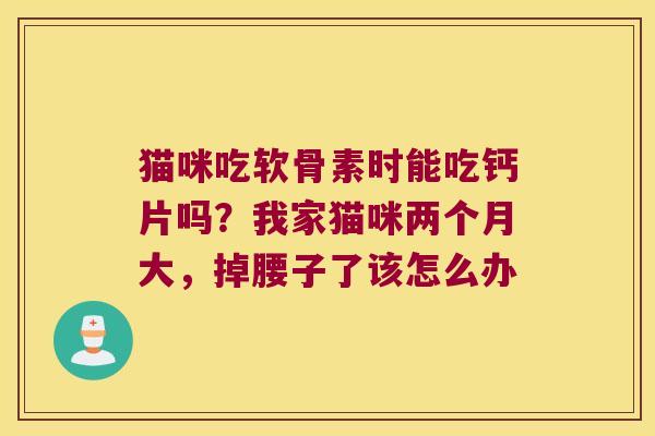 猫咪吃软骨素时能吃钙片吗?我家猫咪两个月大,掉腰子了该怎么办
