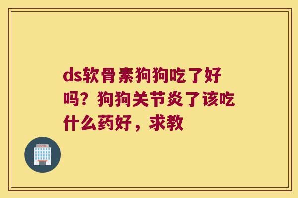 ds软骨素狗狗吃了好吗?狗狗关节炎了该吃什么药好,求教
