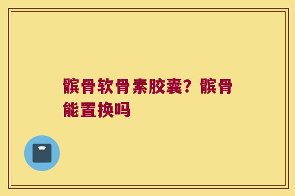髌骨软骨素胶囊?髌骨能置换吗