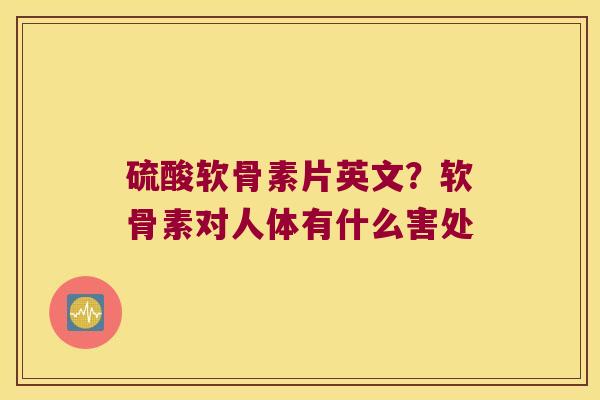 硫酸软骨素片英文?软骨素对人体有什么害处
