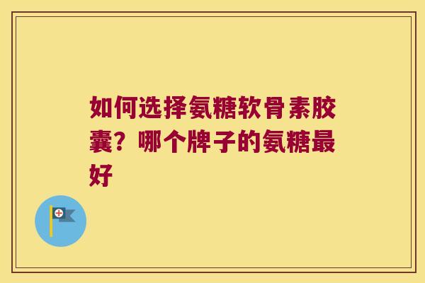 如何选择氨糖软骨素胶囊?哪个牌子的氨糖好 如何选择氨糖软骨素胶囊?哪个牌子的氨糖好