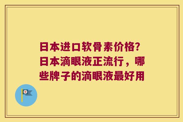 日本进口软骨素价格？日本滴眼液正流行，哪些牌子的滴眼液最好用