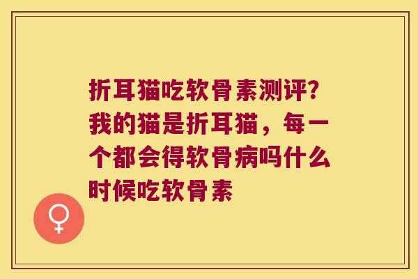 折耳猫吃软骨素测评?我的猫是折耳猫,每一个都会得软骨病吗什么时候吃软骨素