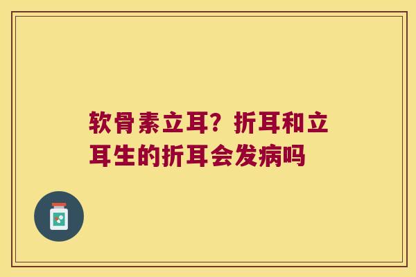 软骨素立耳?折耳和立耳生的折耳会发吗 软骨素立耳?折耳和立耳生的折耳会发吗