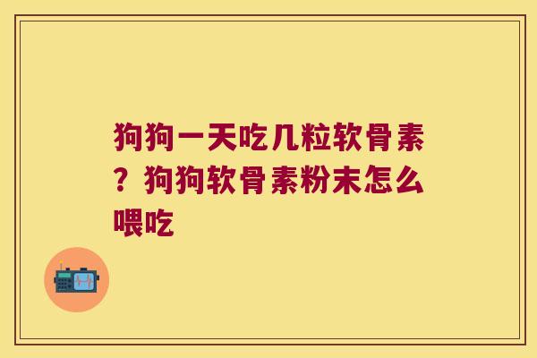 狗狗一天吃几粒软骨素?狗狗软骨素粉末怎么喂吃