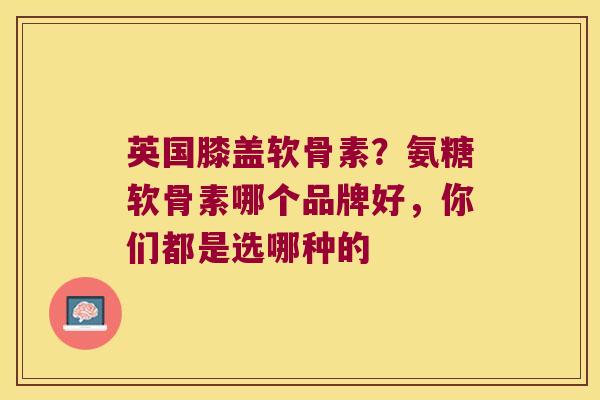英国膝盖软骨素？氨糖软骨素哪个品牌好，你们都是选哪种的